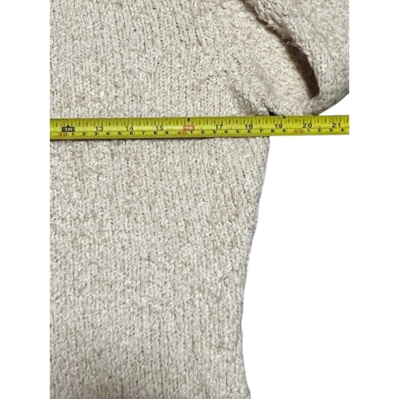 Bebe Sweater off the shoulder or cowl Cream Size L Soft Party Vintage EUC - Picture 6 of 14